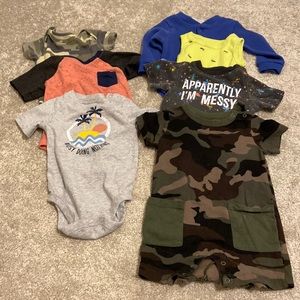 6-9 month boy onesies